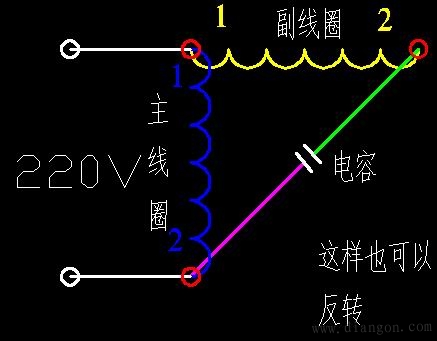 单相电机正反转接线图详解