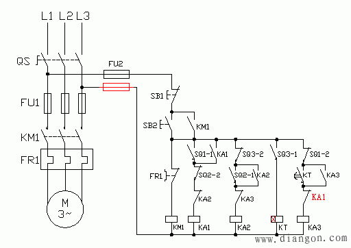 三相异步电动机接触器联锁正反转控制线路plc编程实例