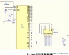 8051单片机串行口扩展矩阵键盘接口与应用