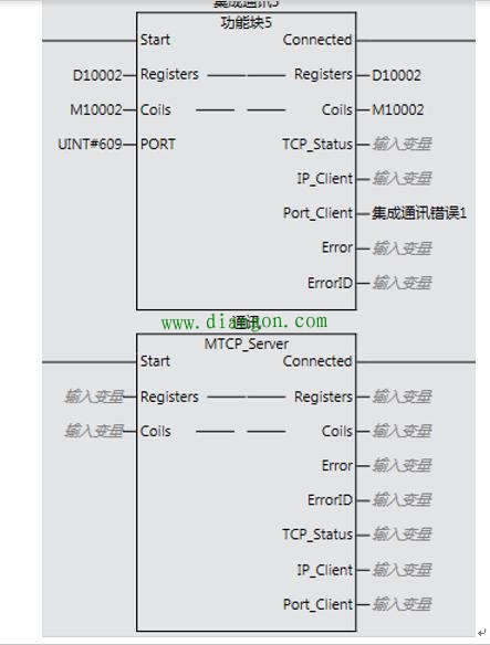 欧姆龙PLC分别做modbus tcp客户端和服务器的通讯案例 欧姆龙PLC分别做modbus tcp客户端和服务器的通讯案例