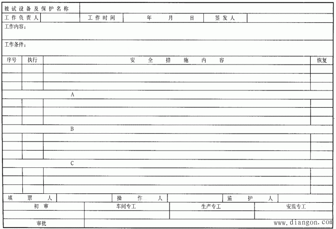 继电保护安全措施票的应用