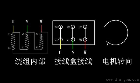 电机星角启动电路图_星三角启动原理图_星角启动实物接线图