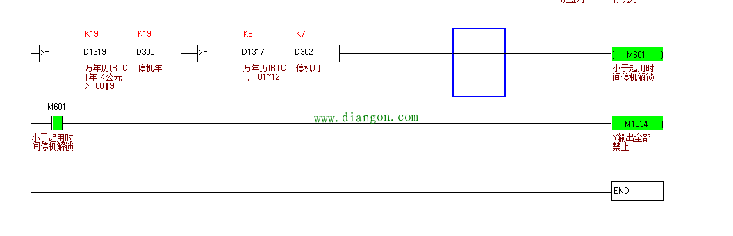 分享台达PLC定时停机程序 分享台达PLC定时停机程序