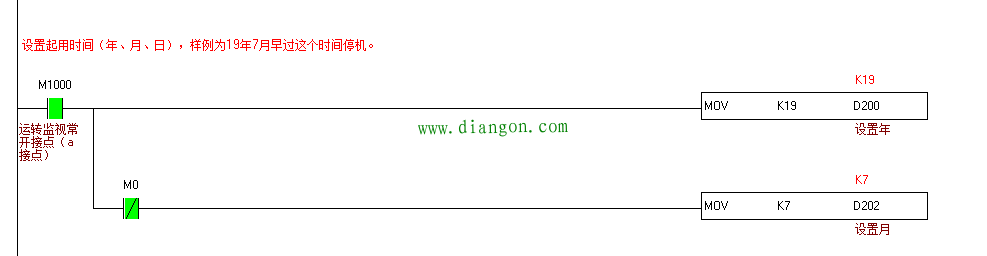 分享台达PLC定时停机程序 分享台达PLC定时停机程序