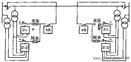 具有同步检定和无电压检定的重合闸