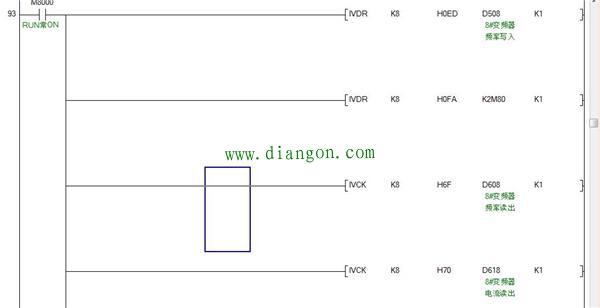 三菱FX3U PLC与三菱变频器多从站通信
