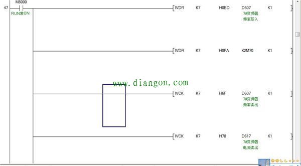 三菱FX3U PLC与三菱变频器多从站通信