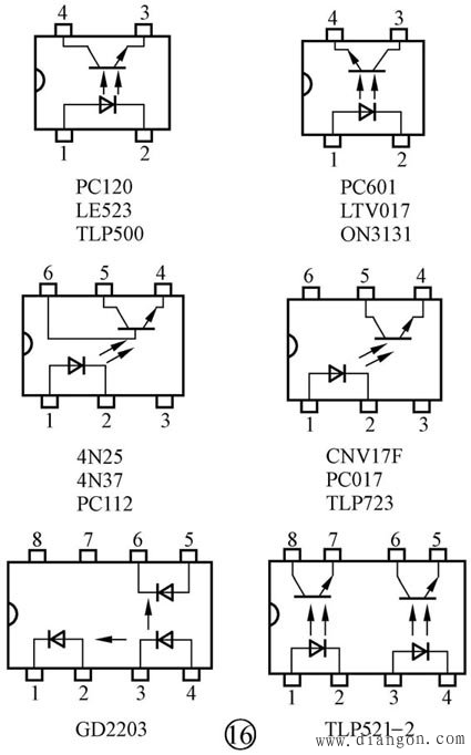 光电二极管-光电三极管-光耦识别与检测方法图解 光电二极管-光电三极管-光耦识别与检测方法图解
