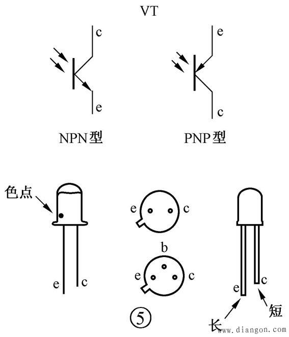 光电二极管-光电三极管-光耦识别与检测方法图解 光电二极管-光电三极管-光耦识别与检测方法图解