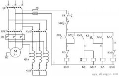 电动机自耦降压启动自动控制电路图