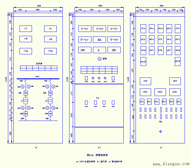 配电系统二次回路安装接线图
