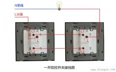 一开双控开关接线图_单控开关实物图_单控双开开关接线图