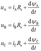 三相异步电动机的多变量非线性数学模型