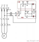 两地控制一台电动机原理图