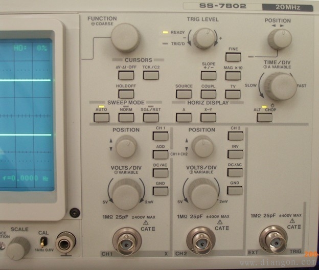 示波器的使用方法图解