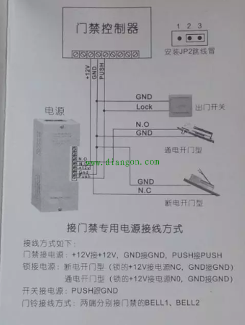 门禁系统安装方法图解 门禁系统安装方法图解