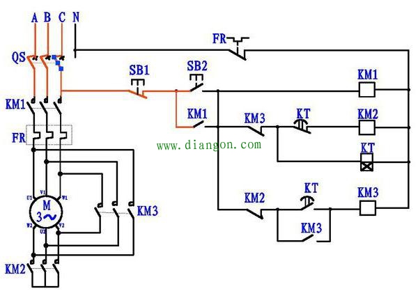 看不懂电动机星三角降压启动电路图？4张图让你彻底搞清楚