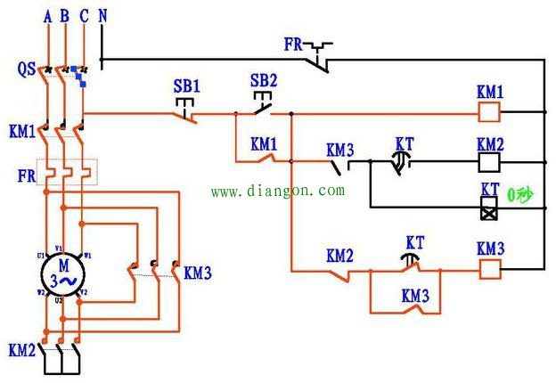 看不懂电动机星三角降压启动电路图？4张图让你彻底搞清楚