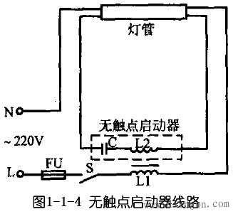 日光灯线路图_日光灯接线图_日光灯电路图