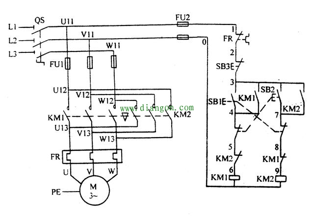 交流接触器自锁和互锁