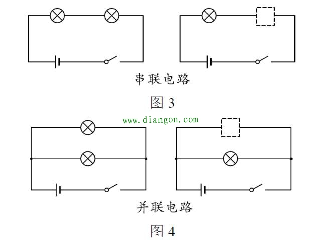 串并联电路的识别方法图解 串并联电路的识别方法图解