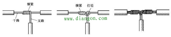电线t型连接方式接线方法图解