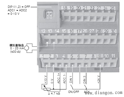 西门子变频器接线图