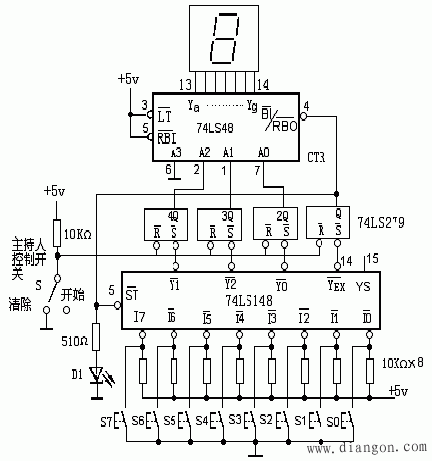 数字抢答器设计