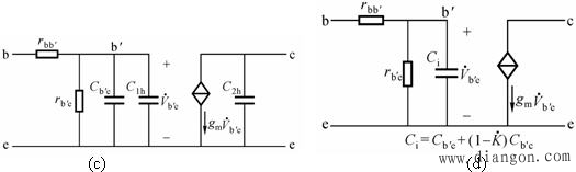 如何从晶体管的物理模型得到简化的高频小信号模型？