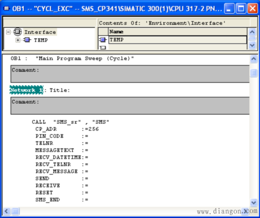 西门子S7-300 PLC通过MD720-3发送短消息 西门子S7-300 PLC通过MD720-3发送短消息