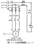 三相异步电动机点动控制线路