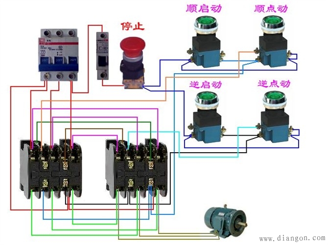 电工最常见电路_电工常见电路接线图_电工最常见电路的实物接线图集