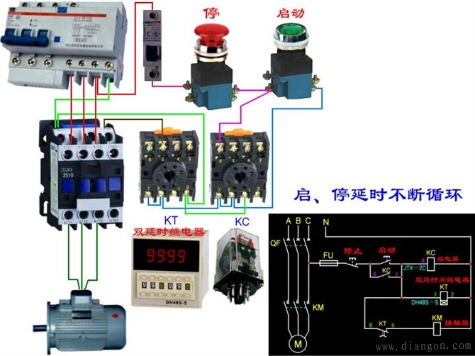 电工最常见电路_电工常见电路接线图_电工最常见电路的实物接线图集