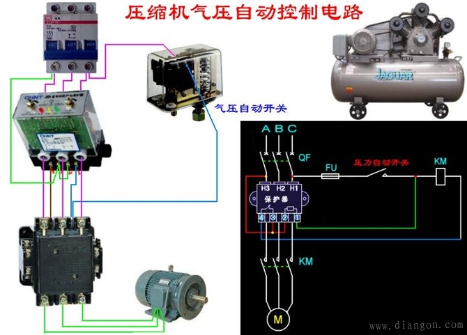 电工最常见电路_电工常见电路接线图_电工最常见电路的实物接线图集
