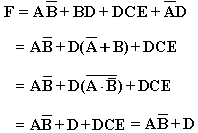 逻辑代数的公式法化简