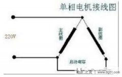 220V单相电机的接线原理图及接线要求