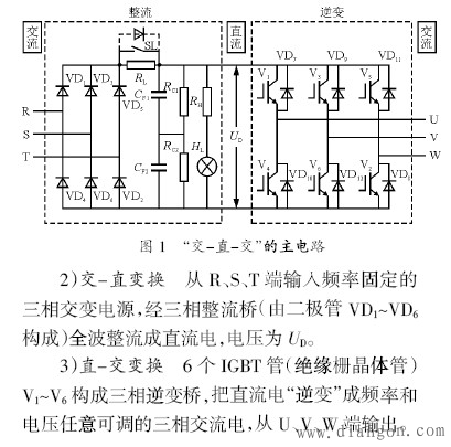 变频器的内部主电路