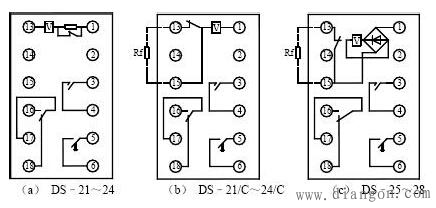 中间继电器接线图图解