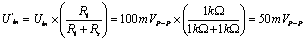 运算放大器闭环负反馈增益