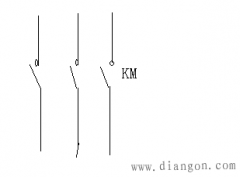 接触器在电路图中的电器符号