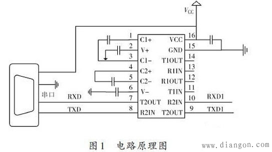 RS232串口转红外通讯电路原理图解