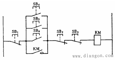 电动机联锁环节与多点控制图解