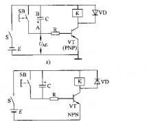 晶体管单管延时继电器控制