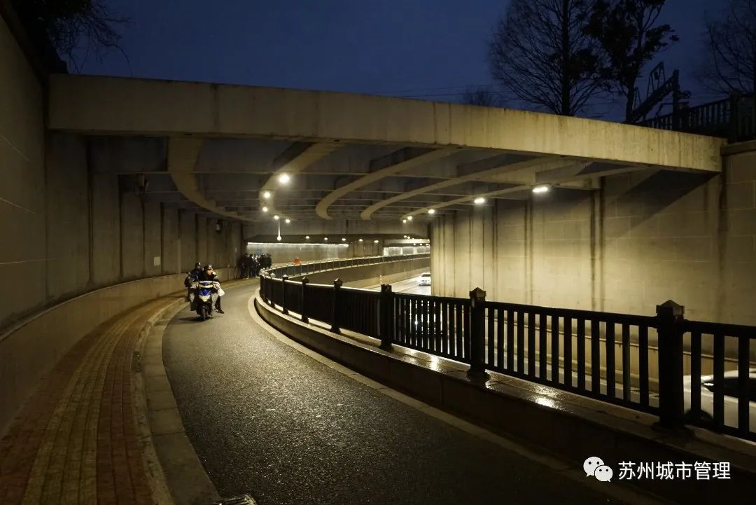 江苏苏州人民路下穿沪宁铁路立交照明提升工程顺利完工