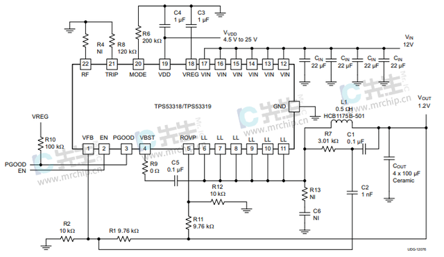 TPS53319DQPR型号DC电源芯片设备功能应用及产品图