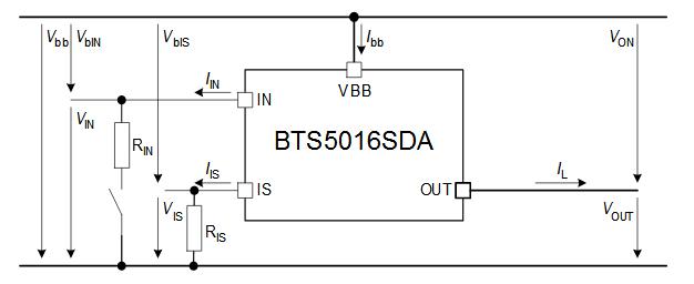 BTS5016SDA原装电源开关在售产品框图引脚图功能资料查询