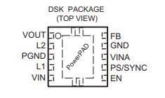 TPS63031DSKR型号DC电源芯片数据表产品详细参数示意图