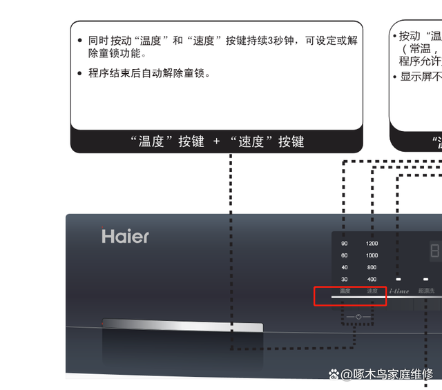 海尔滚筒洗衣机门打不开？解决方法来啦！