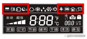 格力中央空调面板符号说明