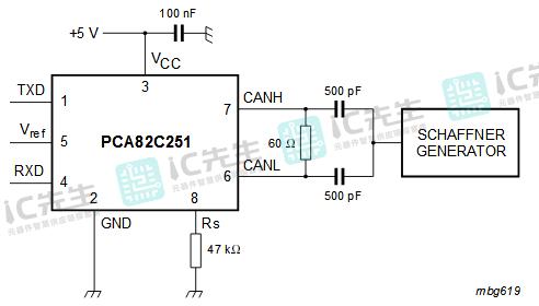 CAN收发器PCA82C251T引脚电路功能应用参数资料